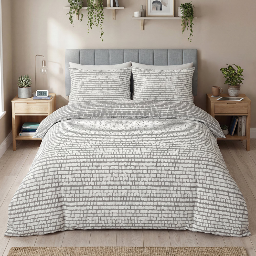Supersoft dots duvet cover set, styled in a bedroom